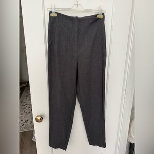 Zara Charcoal Tapered Trousers